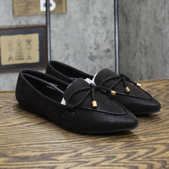 Journee Collection Womens Muriel Slip On Pointed Toe Loafer Flats Black 6.5M - Picture 1 of 14